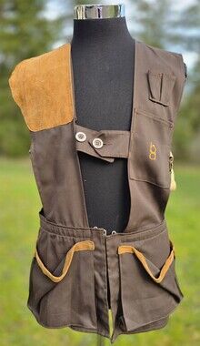 Vintage Bob Allen Sportswear Shooting Vest Size Medium Trap Skeet Hunting USA